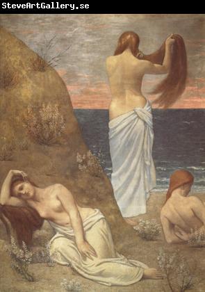 Pierre Puvis de Chavannes Young Girls at the Seaside (mk19)